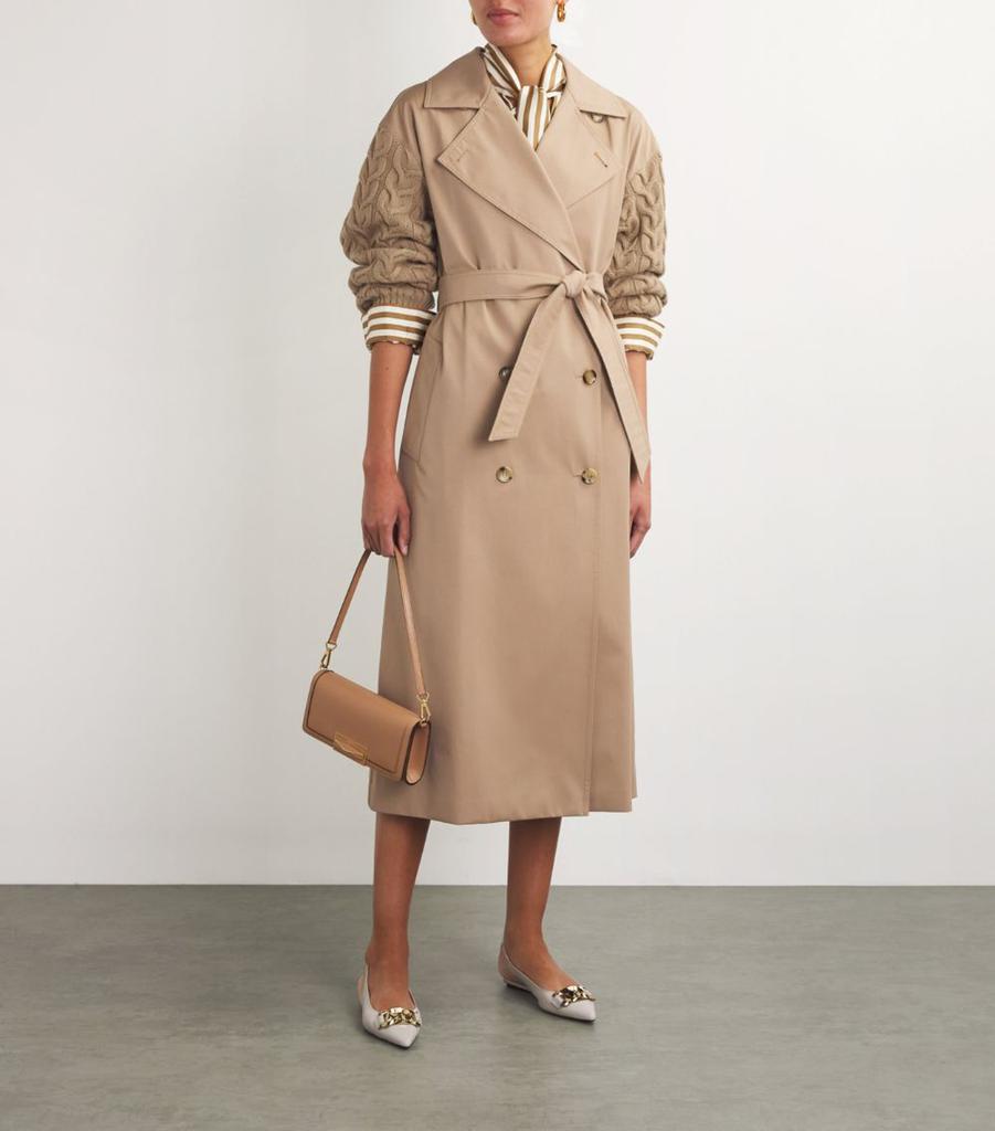 コート MAX MARA 'Cicladi' trench coat Beige Max Mara Wool-Cotton Cicladi Trench Coat - Coats - BeyondStyle