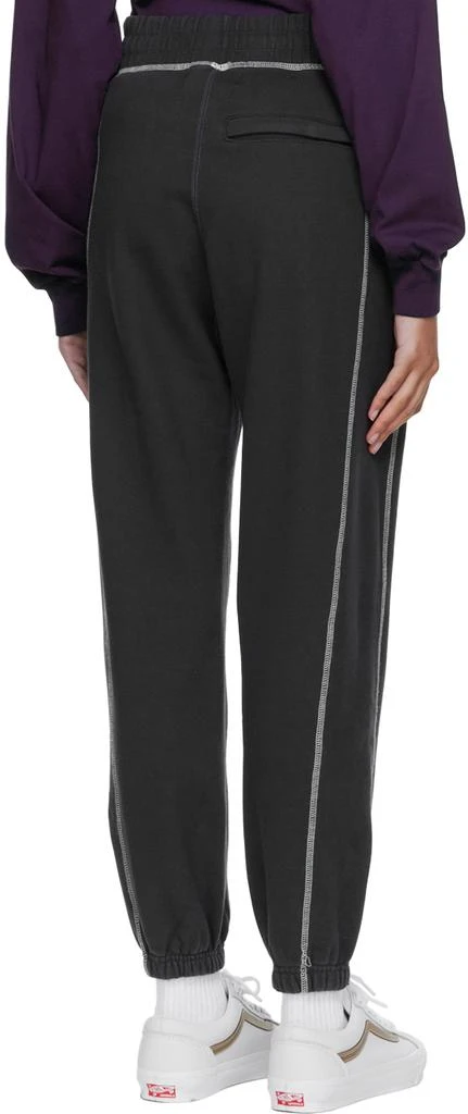 Awake NY Black Cotton Lounge Pants 3