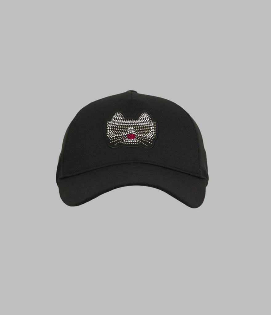 Karl Lagerfeld Paris EMBELLISHED CHOUPETTE BASEBALL CAP 1
