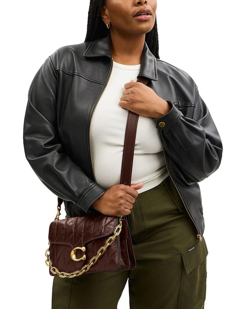 Coach Chain Tabby Quilted Leather Shoulder Bag 2