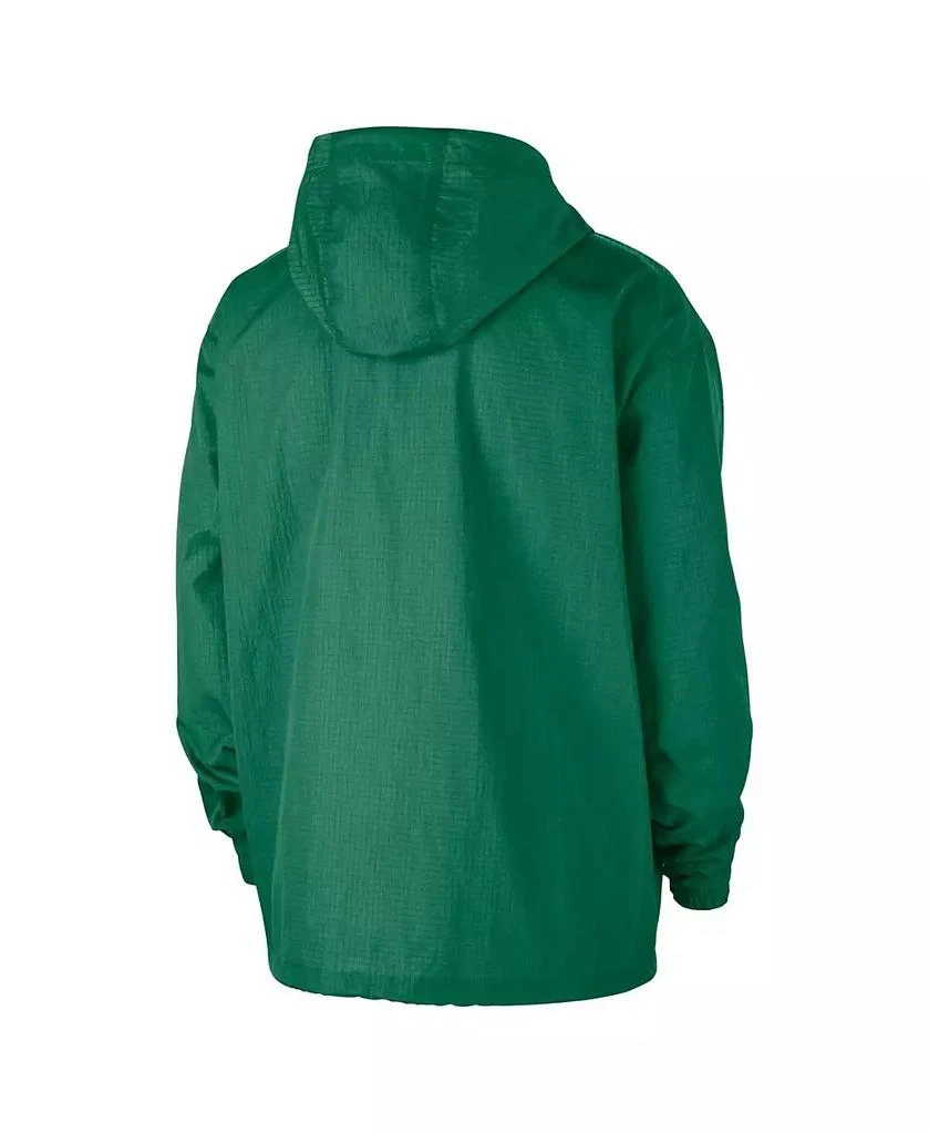 NIKE Men's Green Boston Celtics Courtside Premium Club Anorak Quarter-Zip Pullover Hoodie 3