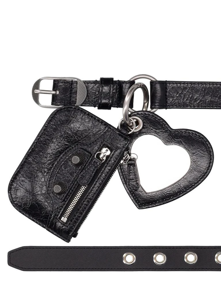 BALENCIAGA 2cm Le Cagole Leather Belt Black 75 - Belts - BeyondStyle