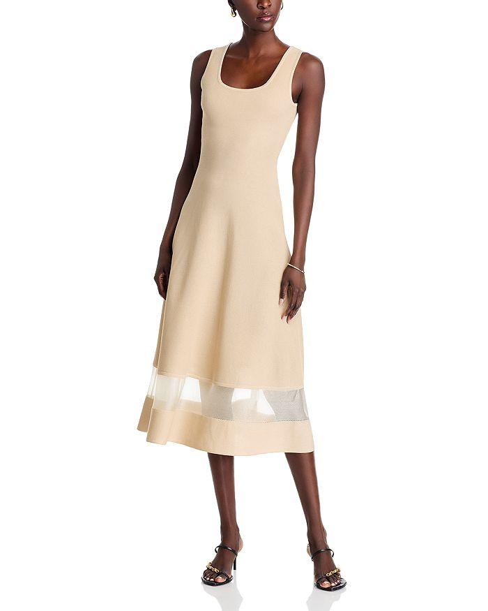Misook Modern Fit & Flare Midi Dress