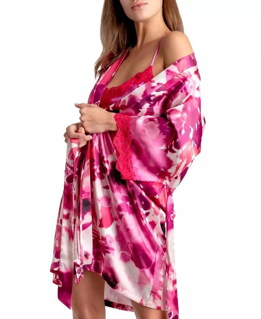 Linea Donatella Women's Greer Satin Charmeuse Robe 3