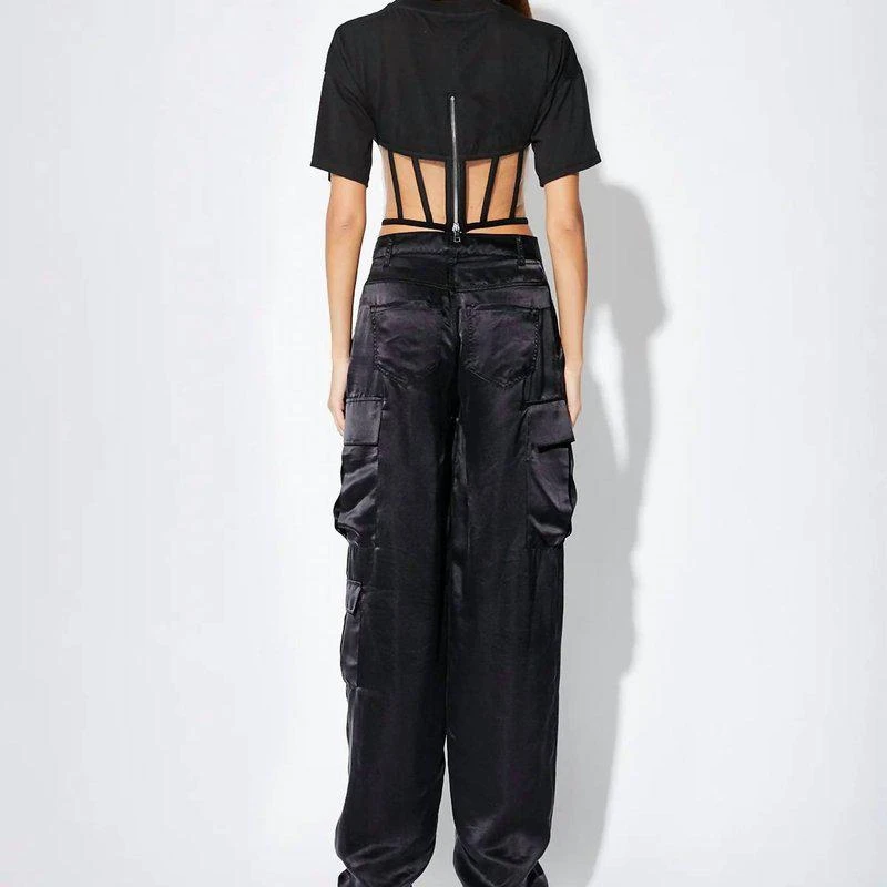 RTA Santiago Cargo Pant In Black 2