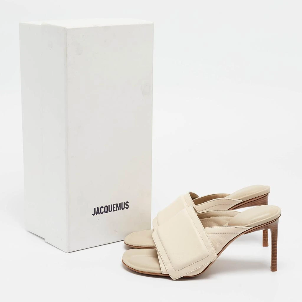 Jacquemus Jacquemus Cream Leather Piscine Les Mules Size 35 9