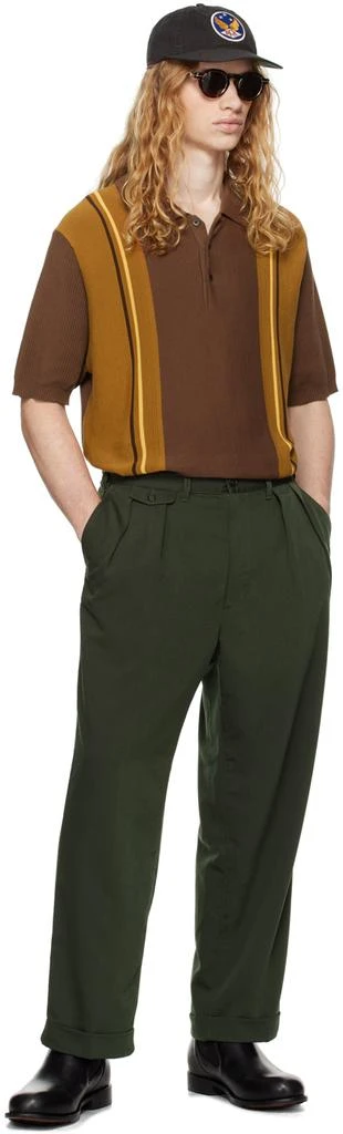 BEAMS PLUS Green 2 Pleats Trousers 4