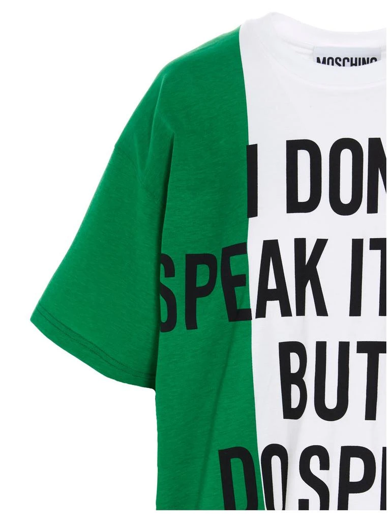 Moschino Moschino Italian Slogan Print T-Shirt Dress 7