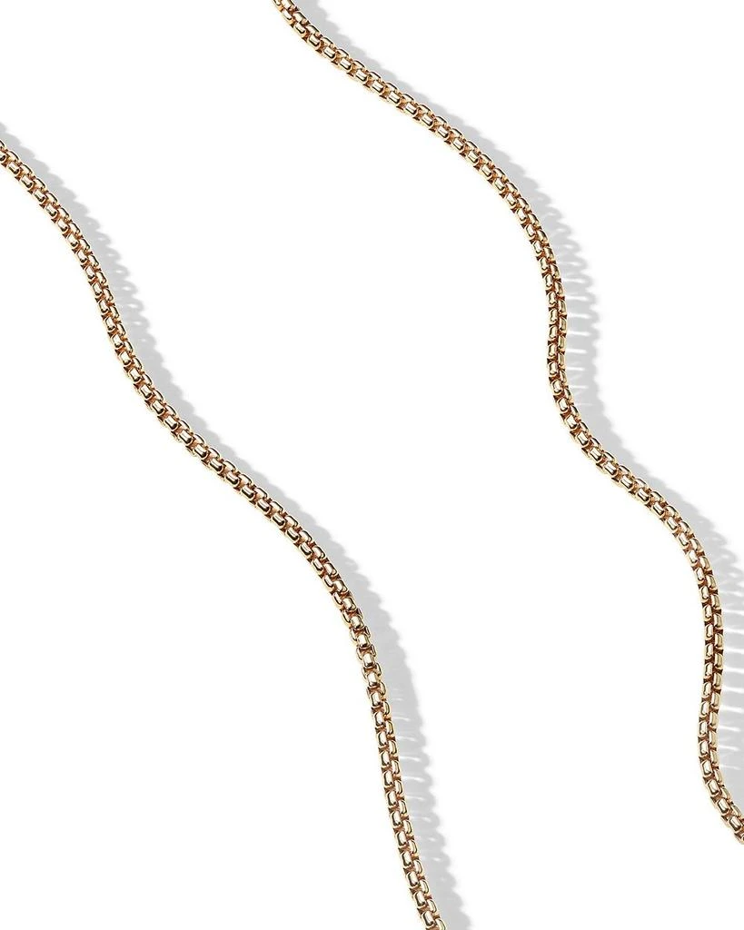 David Yurman 18K Yellow Gold Small Box Chain Necklace 41.5", 2.7mm 3