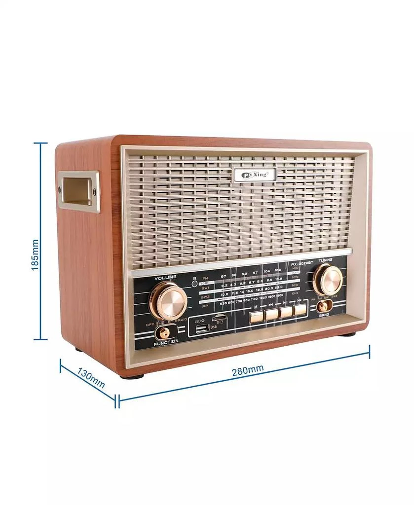 Artudatech Classic Retro Style Radio with 4-Band Reception and USB/SD/AUX Connectivity 9