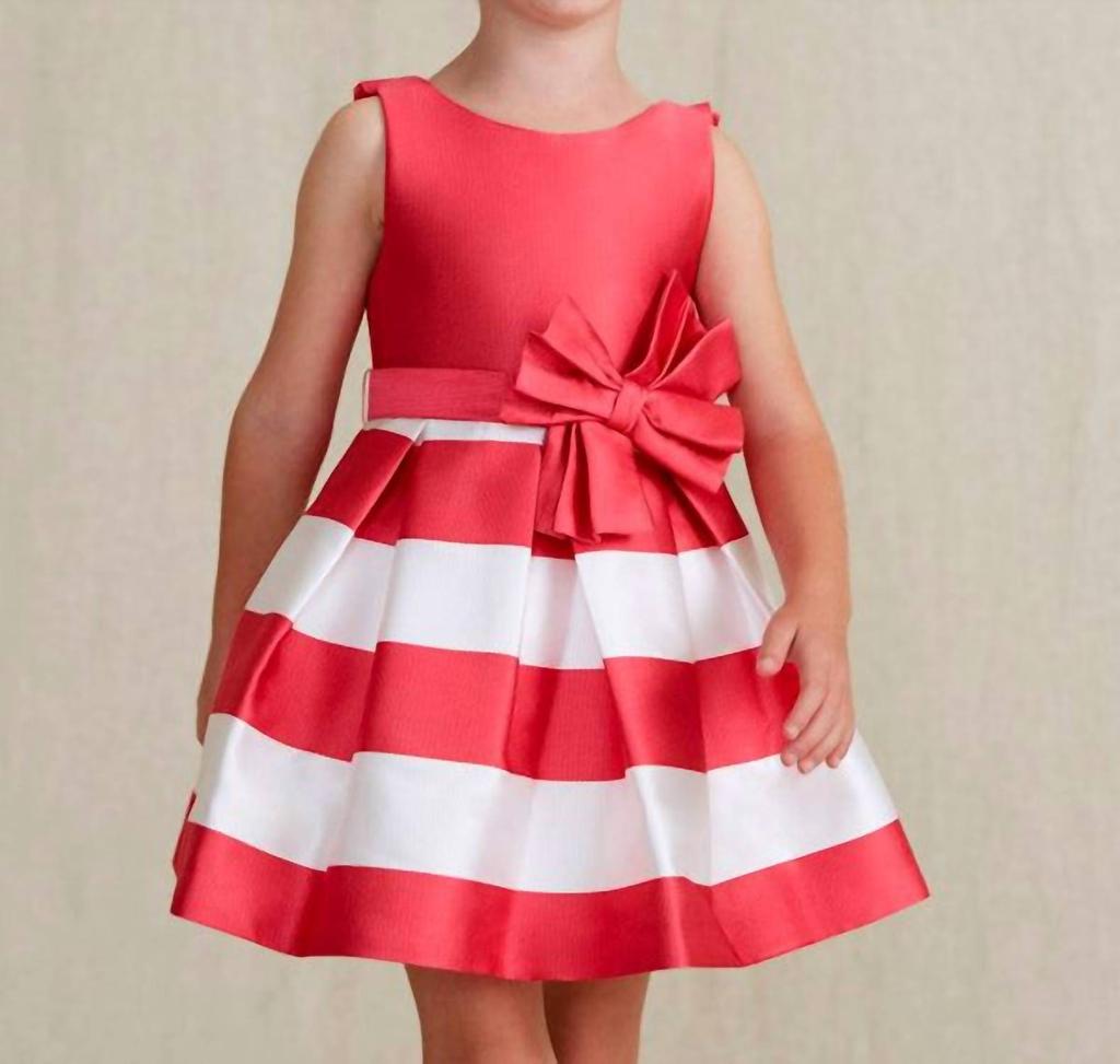 Abel & Lula Abel & Lula - Ottoman Stripe Ruffle Dress