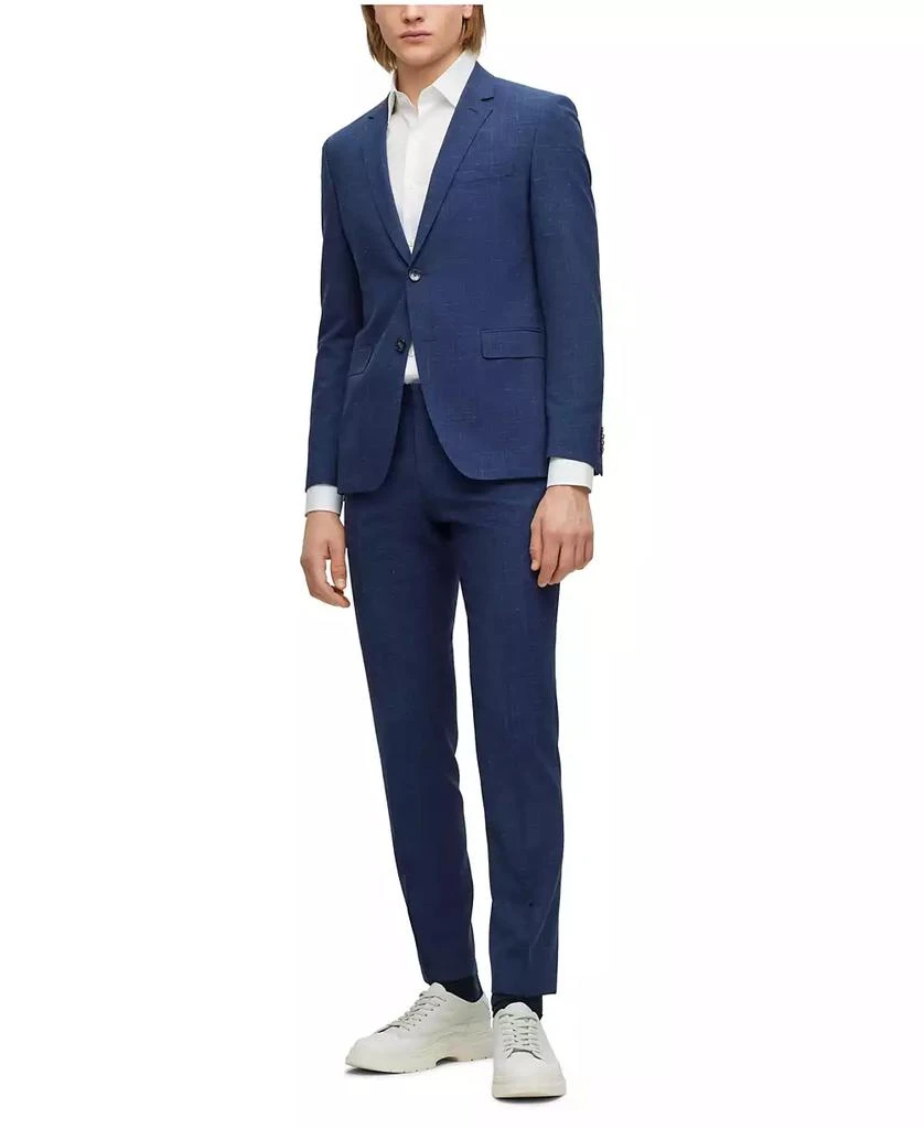 Hugo Boss Men's Extra-Slim-Fit Patterned Wool Linen Suit, 2 Piece Set 1