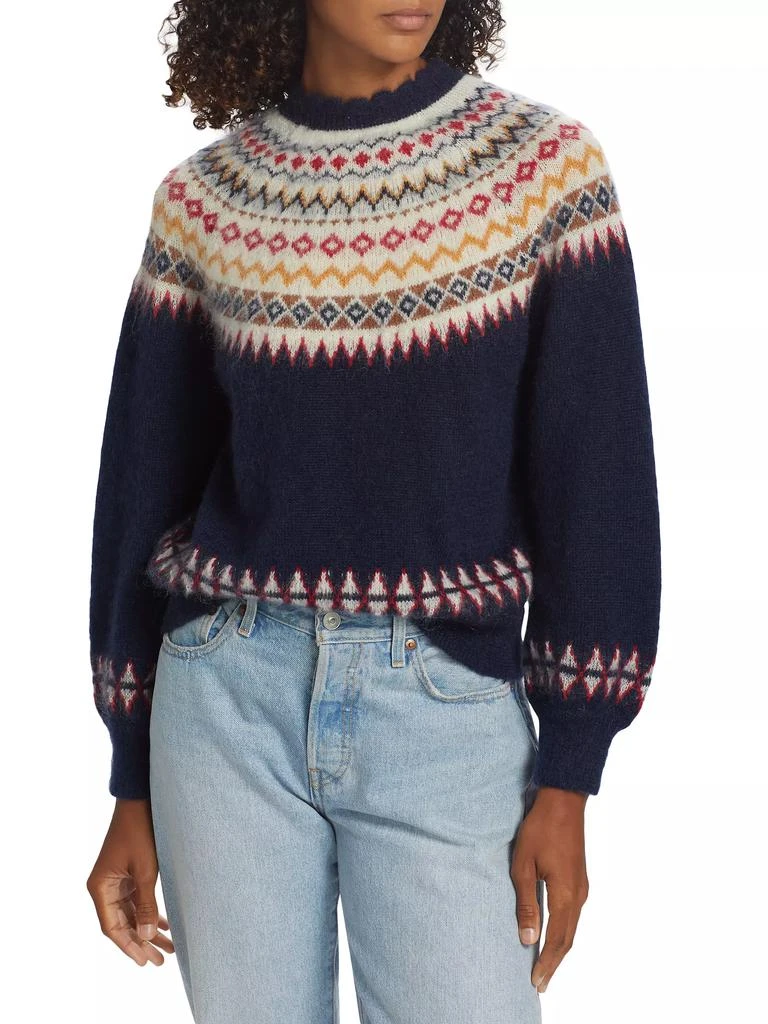 DÔEN Harvest Fair Isle-Inspired Mohair-Blend Sweater 3