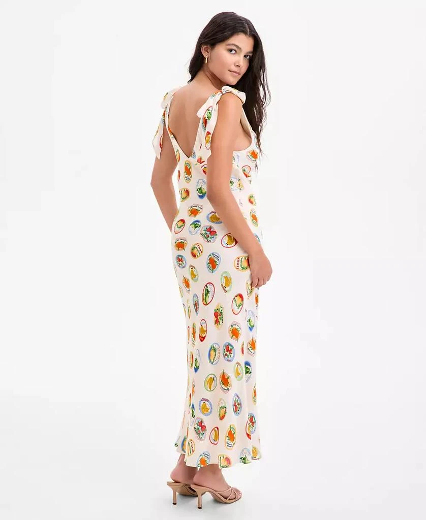 ASTR Women's Allexina Printed Tie-Shoulder Dress 6