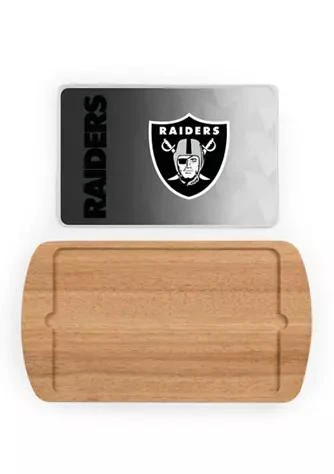 Toscana NFL Oakland Raiders Billboard Glass Top Serving Tray