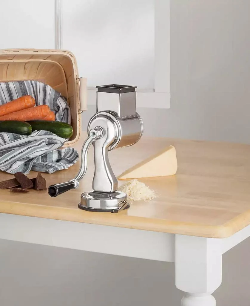 Fante's Suction Base Cheese Grater with 2 Grating Drums, The Italian Market Original since 1906 6