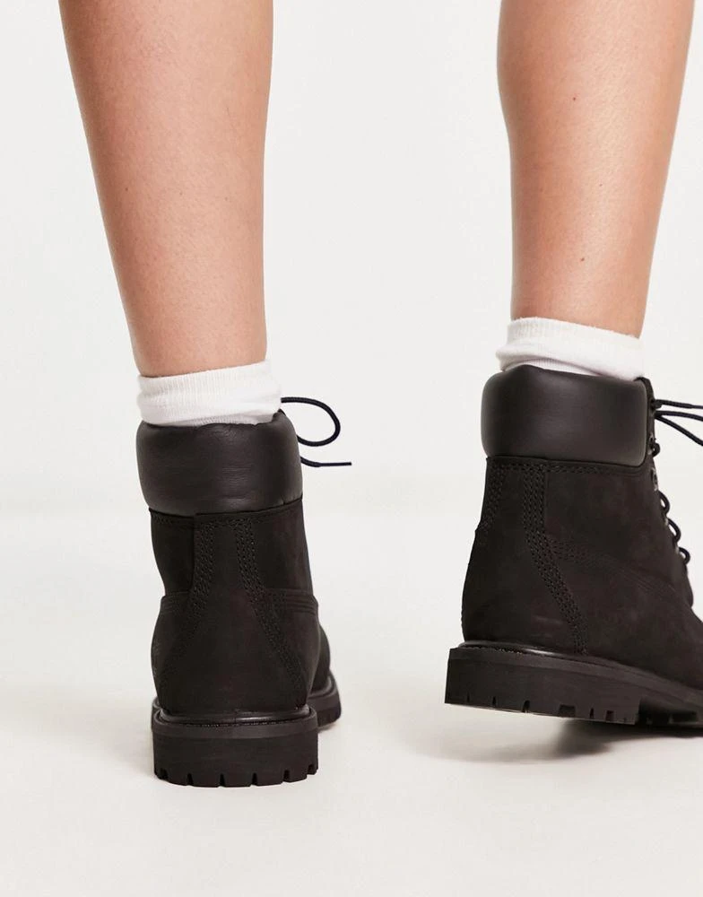 Timberland Timberland 6 inch premium boots in black nubuck leather 2