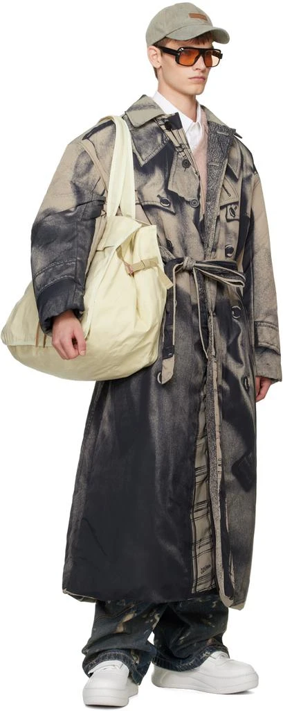 Acne Studios Beige Waxed Canvas Tote 4
