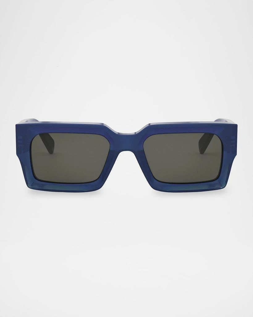 Celine Men's 3-Dot Acetate Rectangle Sunglasses 3