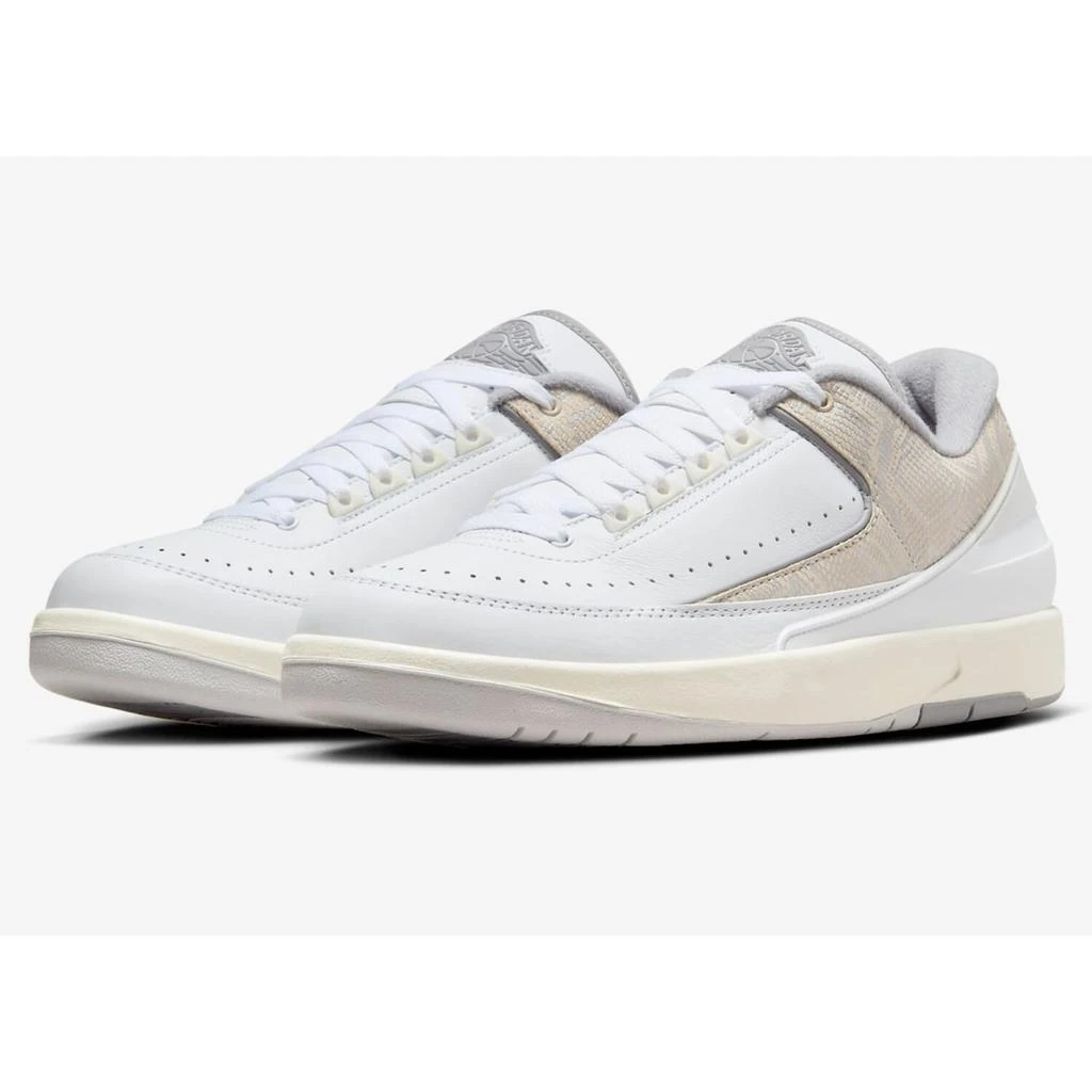 NIKE Air Jordan 2 Retro Low White/Cement Grey-Sanddrift  DV9956-100 Men's 3