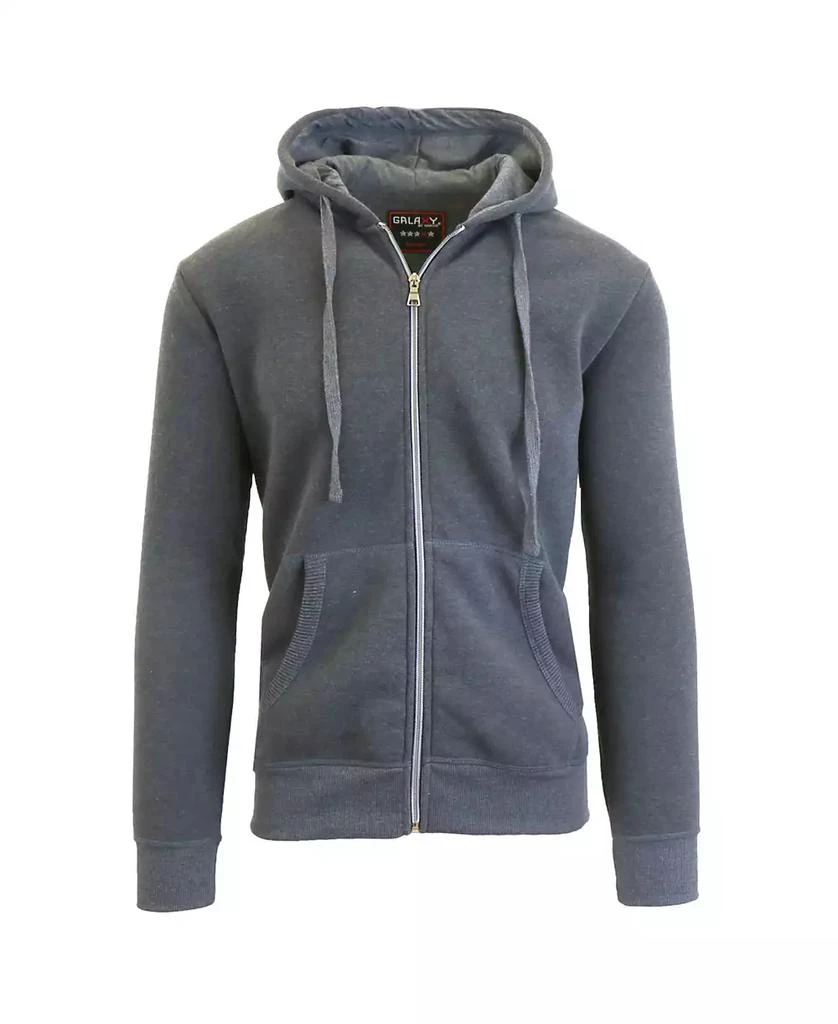 Galaxy By Harvic Men's Full Zip Fleece Hooded Sweatshirt 3