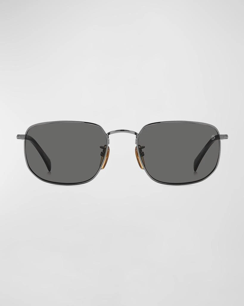 David Beckham Men's Polarized Metal Rectangle Sunglasses 2