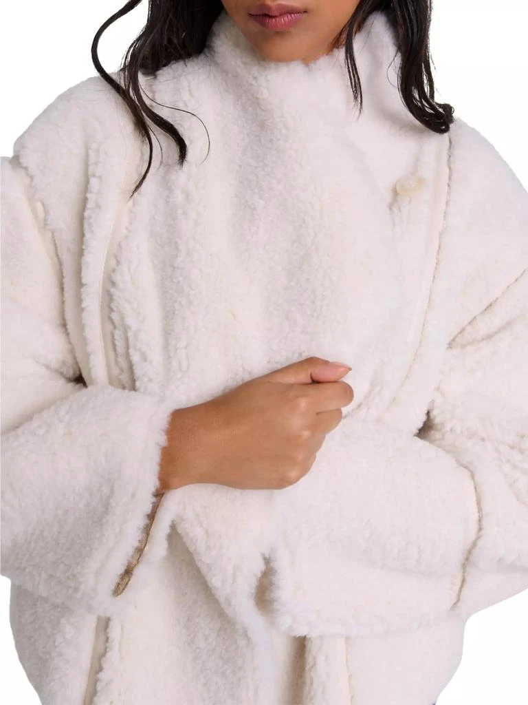 Maje Short Faux Fur Coat 5