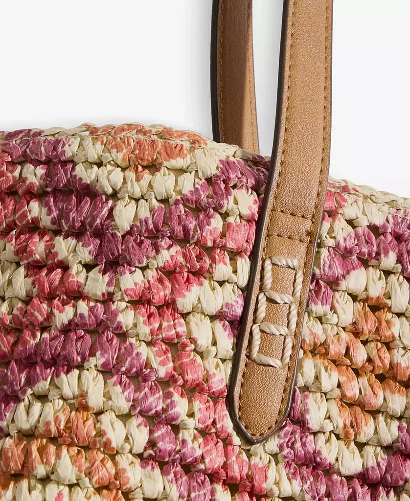 Style & Co Extra-Large Geo Pattern Straw Tote, Exclusively at Macy's 5