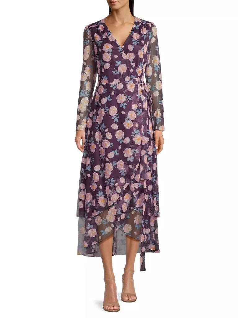 Laundry by Shelli Segal Floral Wrap Maxi Dress 2