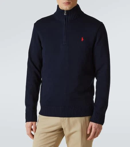 Ralph Lauren Logo cotton half-zip sweater 3