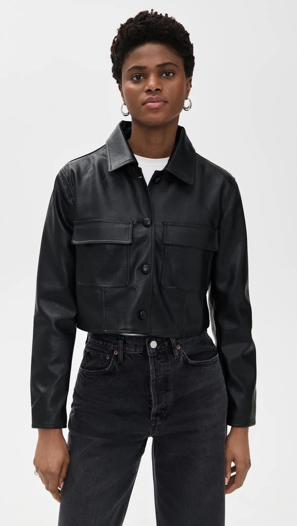 Pixie Market Faux Leather Crop Jacket 6