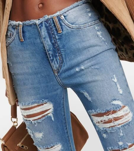 Dolce 
Gabbana Distressed skinny jeans 4