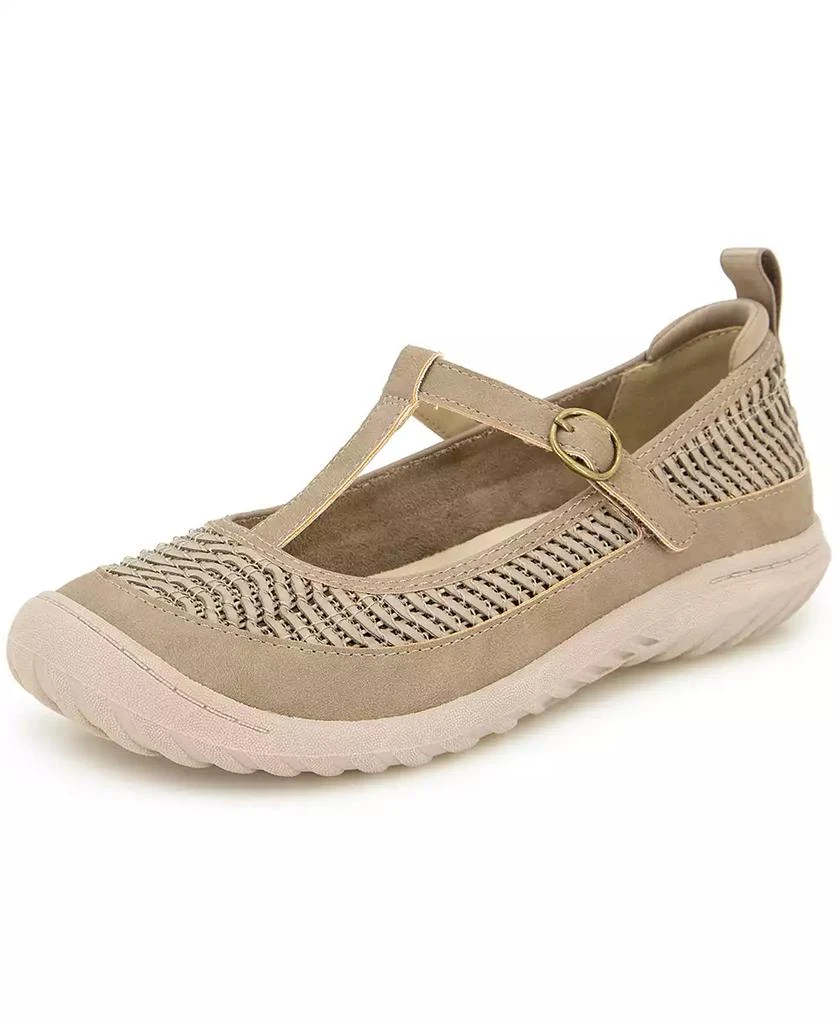 JBU Women's Summer Mary Jane Flat Shoe 7