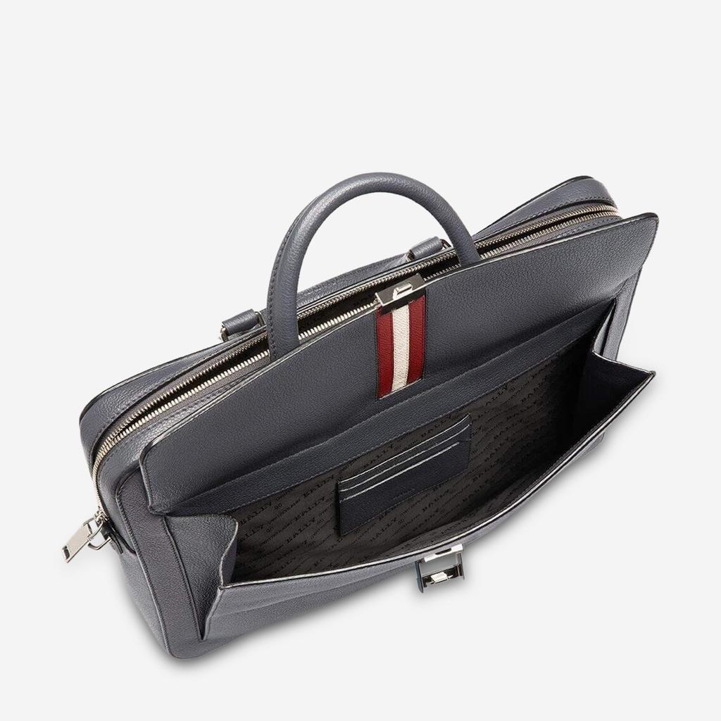 Bally Bally Gherman Grey Leather Men's Business Bag 6231773