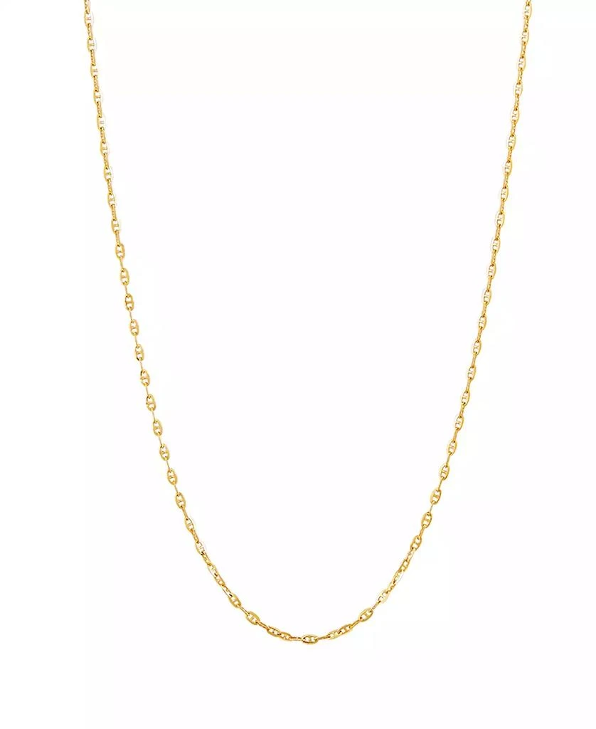Italian Gold Polished 18" Mariner in 10K Yellow Gold 1