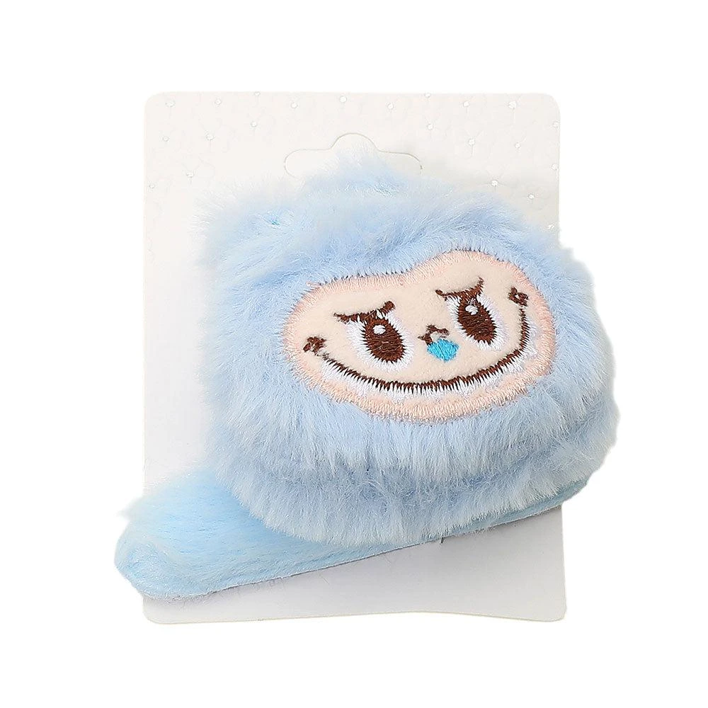 FASHNZFAB 12PCS - Plush Monster Bunny Character Face Hair Clips 5