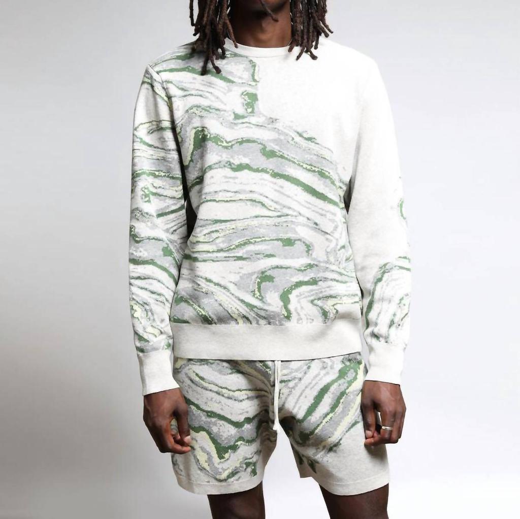 TWENTY MONTREAL Twenty Montreal - Azurite Color Spill Sweater Shorts