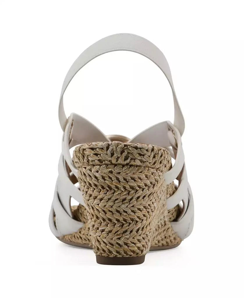 White Mountain Women's Ataps Round Toe Wedge Sandals 3