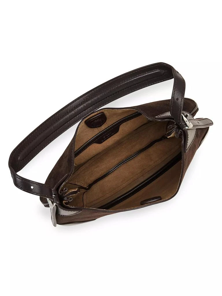 Ralph Lauren Polo ID Small Suede Shoulder Bag 4