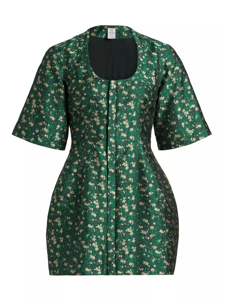 Rosie Assoulin Floral U-Turn Minidress 1