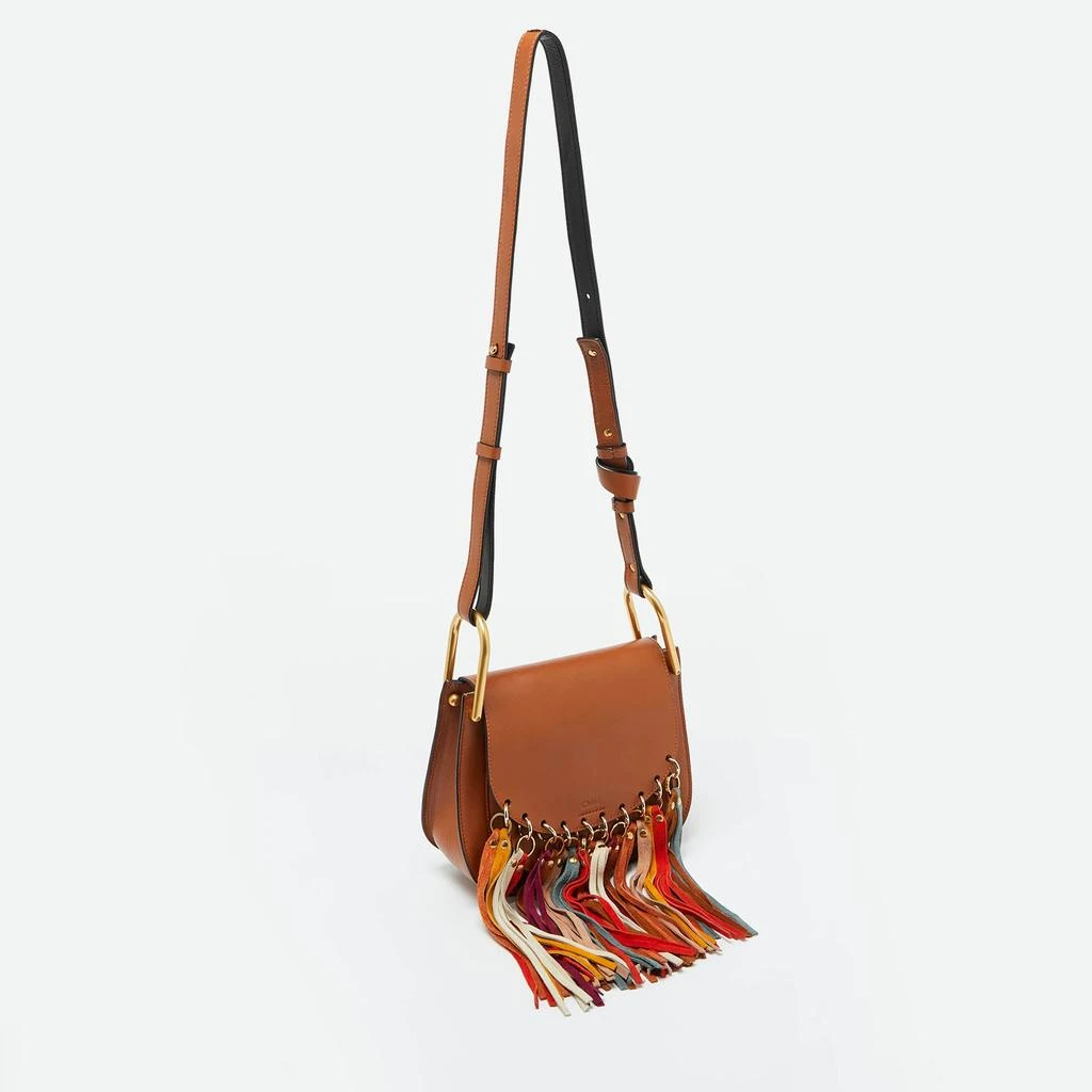 Chloé Brown Leather Small Hudson Fringe Shoulder Bag 2
