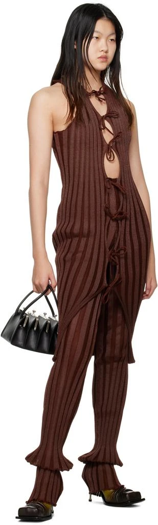 A. ROEGE HOVE Burgundy Katrine Lounge Pants 4