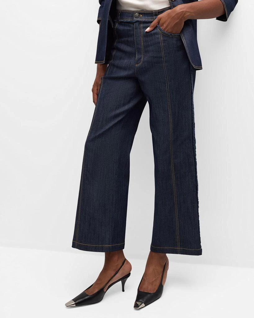 Cinq a Sept Francine Cropped Bootcut Denim Pants 7