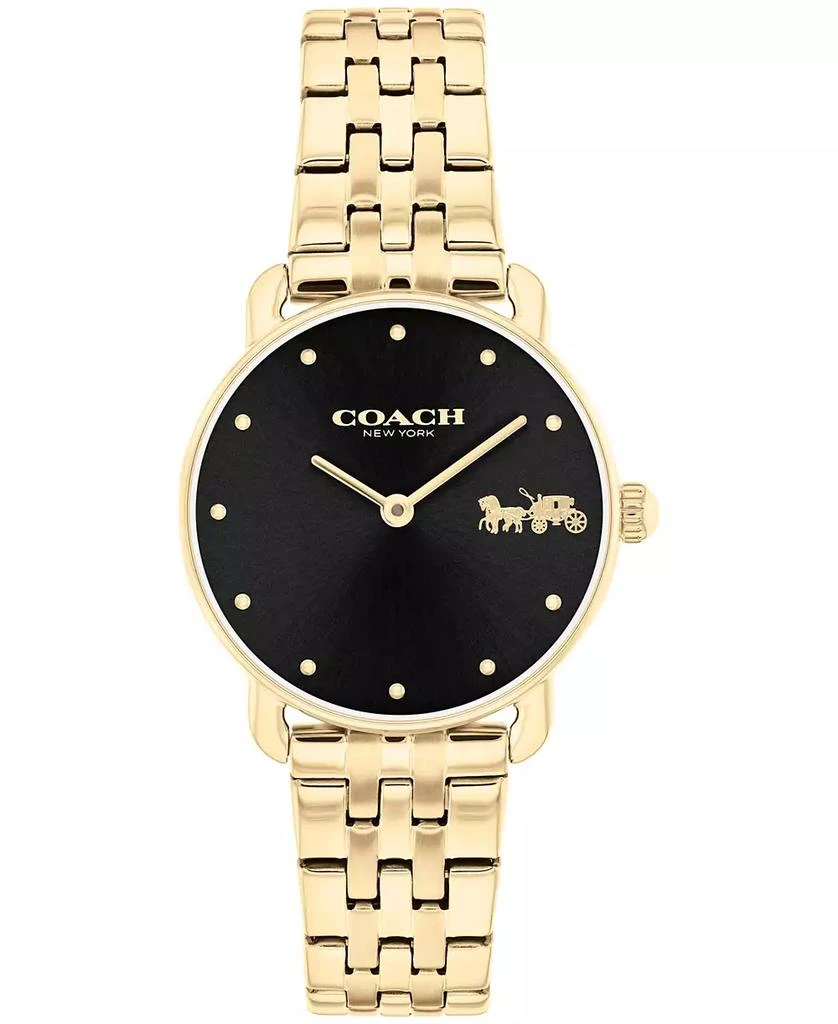 COACH Women's Elliot Gold-Tone Stainless Steel Bracelet Watch 28mm 1