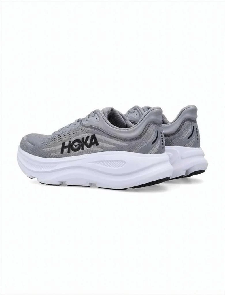 Hoka One One Breathable Mesh Grey Sneakers with Cushioned Midsole 4