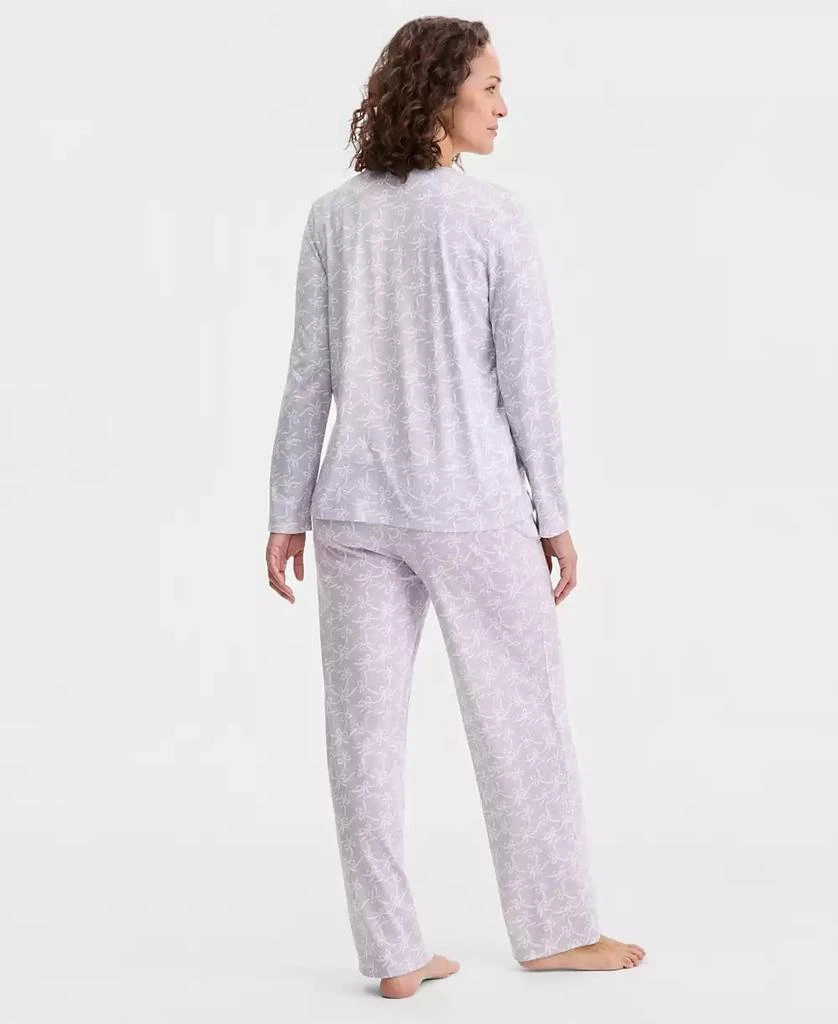 Charter Club Women
s Cotton Printed Button-Front Pajama Set, Exclusively at Macy
s 6