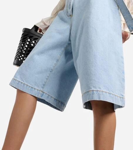 ETRO Embroidered denim shorts 5