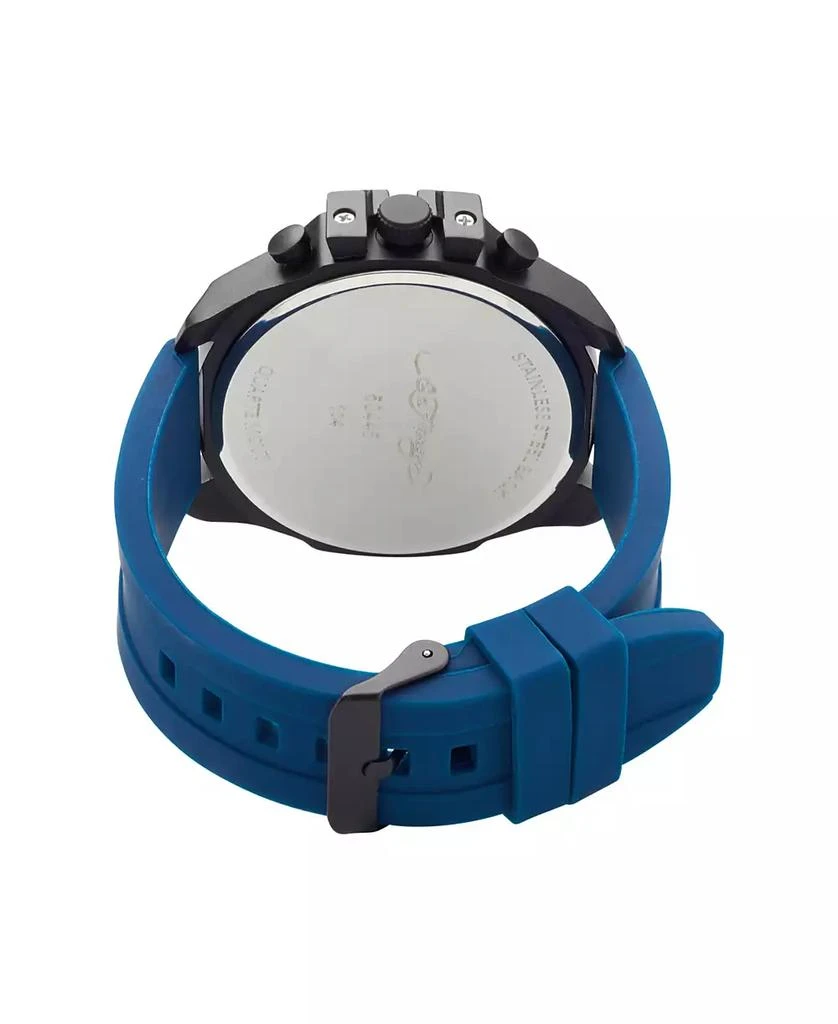 Ed Hardy Men's Navy Silicone Strap Watch 3