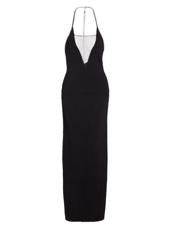 Galvan Stella Crystal Maxi Dress