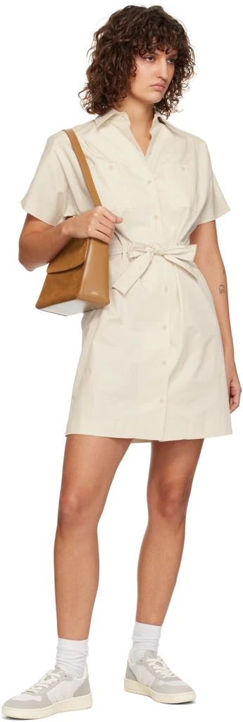 A.P.C. Tan Virginie Flap Bag 4